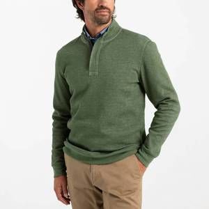 NEW DUCK HEAD bearing pique performance 1/4 zip pullover sweater in pine green